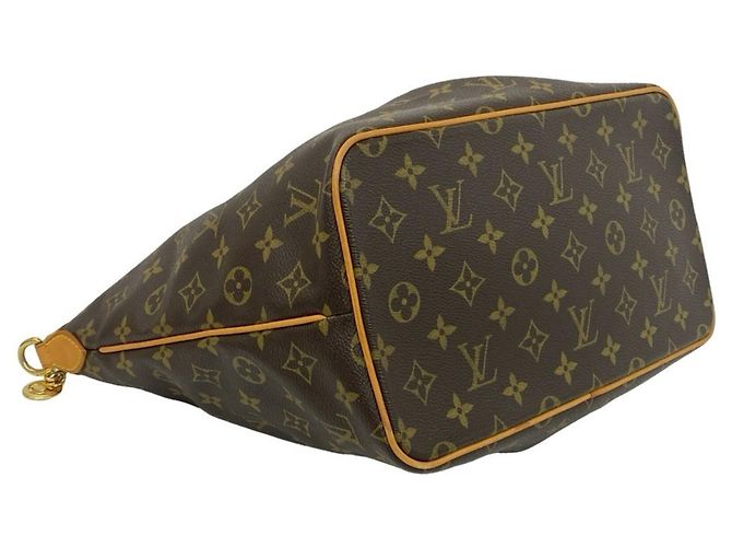 Louis Vuitton Palermo PM Monogramm Leder Schulter-/Tote-Bag Braun - Ansicht 7