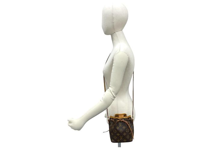 Noe Borsa a spalla mini Nano Noé con motivo logo Monogram Louis Vuitton Marrone - vista 2