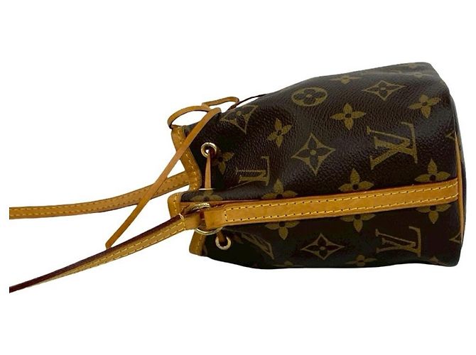 Noe Borsa a spalla mini Nano Noé con motivo logo Monogram Louis Vuitton Marrone - vista 5