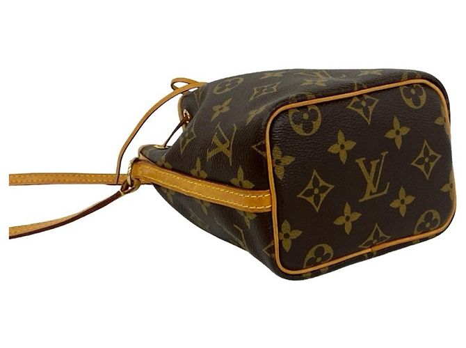 Noe Borsa a spalla mini Nano Noé con motivo logo Monogram Louis Vuitton Marrone - vista 7