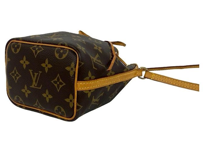 Noe Borsa a spalla mini Nano Noé con motivo logo Monogram Louis Vuitton Marrone - vista 8