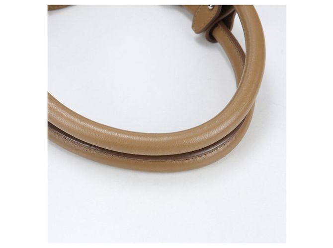 Borsa a mano in pelle nappa marrone Prada - vista 6
