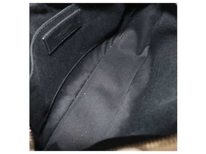 Borsa a tracolla in pelle grigia Saint Laurent Marrone - vista 4