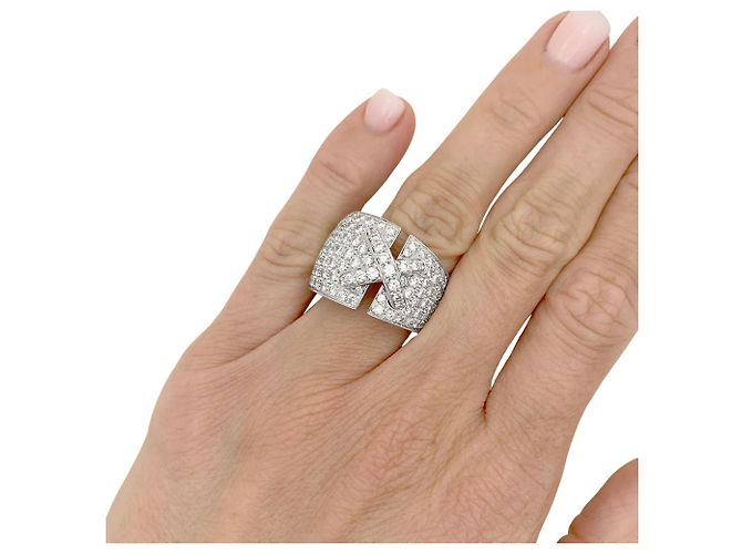 Chaumet Ring, "Liens XL", Weißgold, Diamanten. - Ansicht 5