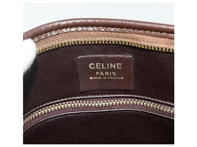 Céline Borsa a Spalla in Tela Macadam CELINE PVC Beige Oro Auth bs34714 D'oro - vista 15