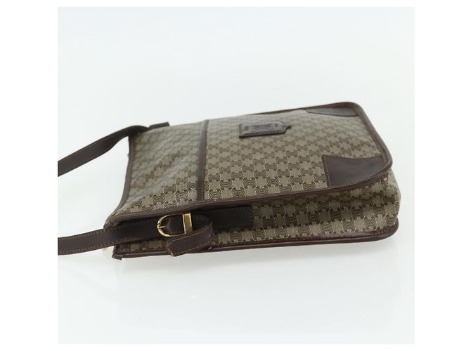 Céline Borsa a Spalla in Tela Macadam CELINE PVC Beige Oro Auth bs34714 D'oro - vista 4