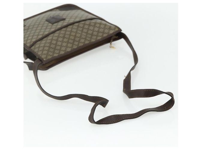 Céline Borsa a Spalla in Tela Macadam CELINE PVC Beige Oro Auth bs34714 D'oro - vista 7