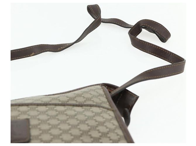 Céline Borsa a Spalla in Tela Macadam CELINE PVC Beige Oro Auth bs34714 D'oro - vista 8