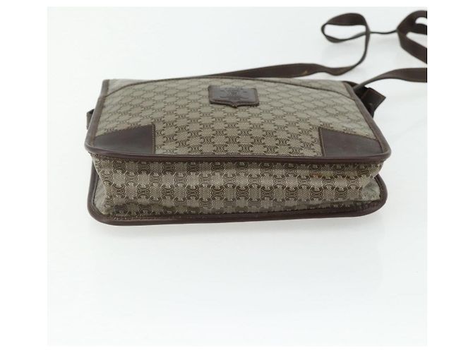 Céline Borsa a Spalla in Tela Macadam CELINE PVC Beige Oro Auth bs34714 D'oro - vista 9