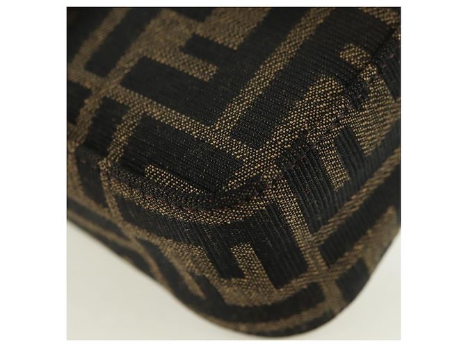 FENDI Zucca Tela Miniryu FRGMT x POKMON Mamma Baguette Nero Auth 167247SM Marrone - vista 14