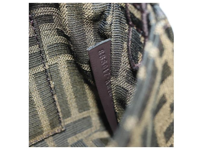 FENDI Zucca Tela Miniryu FRGMT x POKMON Mamma Baguette Nero Auth 167247SM Marrone - vista 28