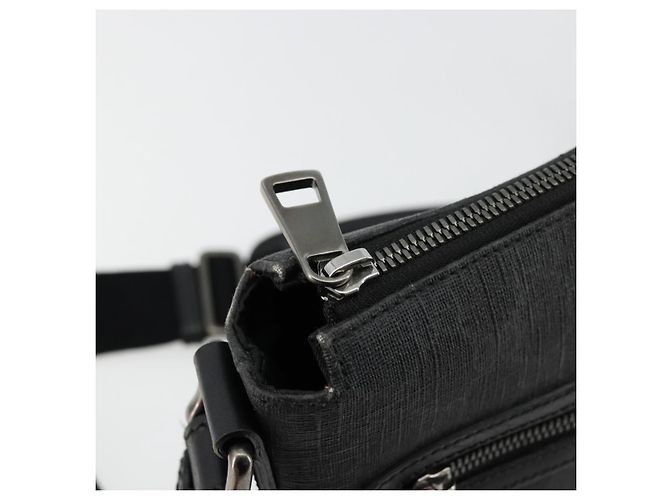 Sac à bandoulière GG Supreme en PVC noir et argent de GUCCI 387514 Auth 175909 Argenté - vue 15