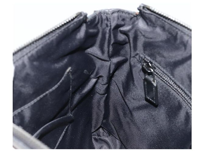 Sac à bandoulière GG Supreme en PVC noir et argent de GUCCI 387514 Auth 175909 Argenté - vue 19