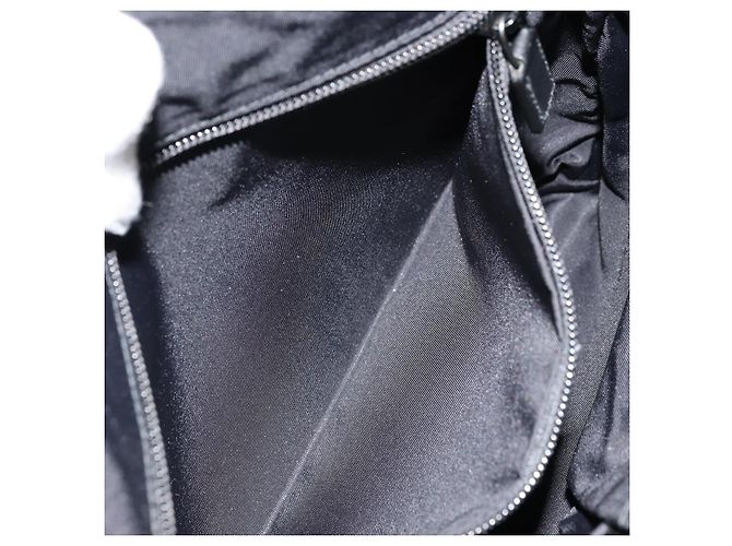 Sac à bandoulière GG Supreme en PVC noir et argent de GUCCI 387514 Auth 175909 Argenté - vue 21