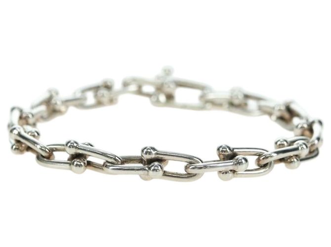 Autre Marque Pulseira de elos pequenos da coleção Hardware da TIFFANY&Co. em prata Ag925 Auth am11473SM - vista 2