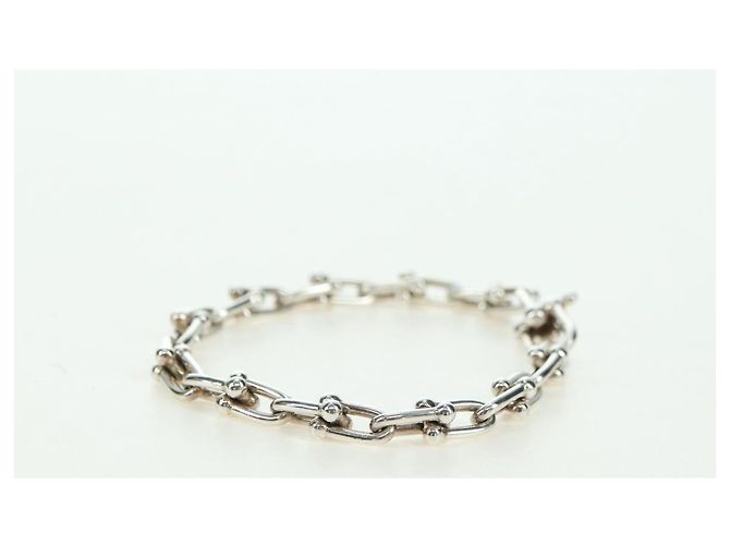 Autre Marque Pulseira de elos pequenos da coleção Hardware da TIFFANY&Co. em prata Ag925 Auth am11473SM - vista 4