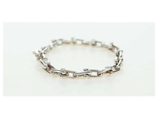 Autre Marque Pulseira de elos pequenos da coleção Hardware da TIFFANY&Co. em prata Ag925 Auth am11473SM - vista 5