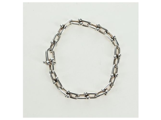 Autre Marque Pulseira de elos pequenos da coleção Hardware da TIFFANY&Co. em prata Ag925 Auth am11473SM - vista 6
