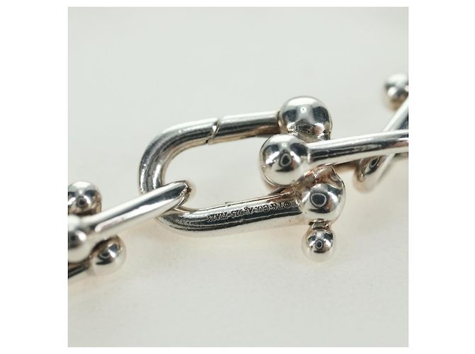 Autre Marque Pulseira de elos pequenos da coleção Hardware da TIFFANY&Co. em prata Ag925 Auth am11473SM - vista 8