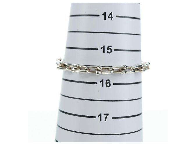 Autre Marque Pulseira de elos pequenos da coleção Hardware da TIFFANY&Co. em prata Ag925 Auth am11473SM - vista 9