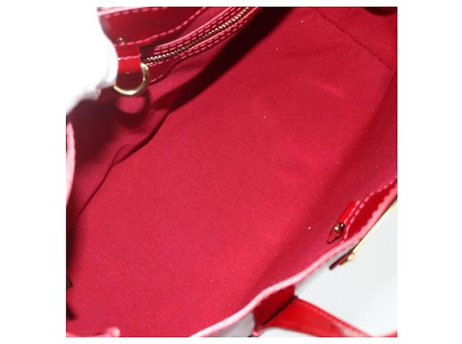 LOUIS VUITTON Borsa Wilshire PM Monogram Vernis Pomme D'amour M93642 Auth BA12260 Rosso - vista 11