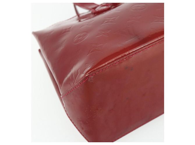 LOUIS VUITTON Borsa Wilshire PM Monogram Vernis Pomme D'amour M93642 Auth BA12260 Rosso - vista 14