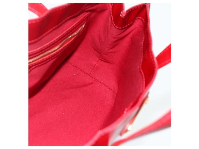 LOUIS VUITTON Borsa Wilshire PM Monogram Vernis Pomme D'amour M93642 Auth BA12260 Rosso - vista 18