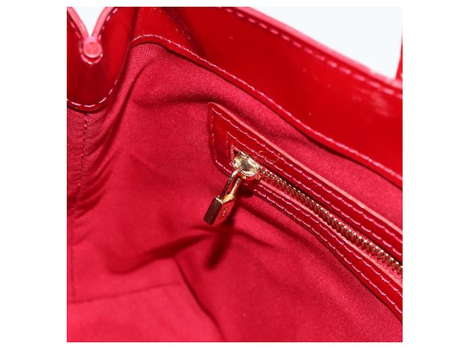 LOUIS VUITTON Borsa Wilshire PM Monogram Vernis Pomme D'amour M93642 Auth BA12260 Rosso - vista 20