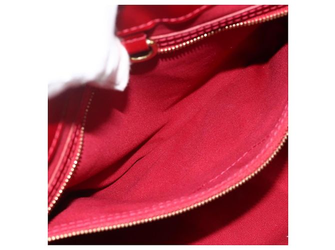 LOUIS VUITTON Borsa Wilshire PM Monogram Vernis Pomme D'amour M93642 Auth BA12260 Rosso - vista 21