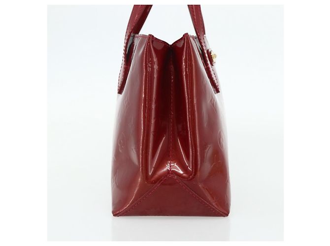 LOUIS VUITTON Borsa Wilshire PM Monogram Vernis Pomme D'amour M93642 Auth BA12260 Rosso - vista 3