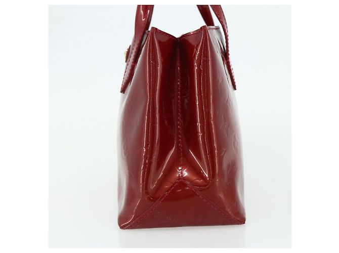 LOUIS VUITTON Borsa Wilshire PM Monogram Vernis Pomme D'amour M93642 Auth BA12260 Rosso - vista 4