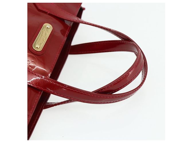 LOUIS VUITTON Borsa Wilshire PM Monogram Vernis Pomme D'amour M93642 Auth BA12260 Rosso - vista 7
