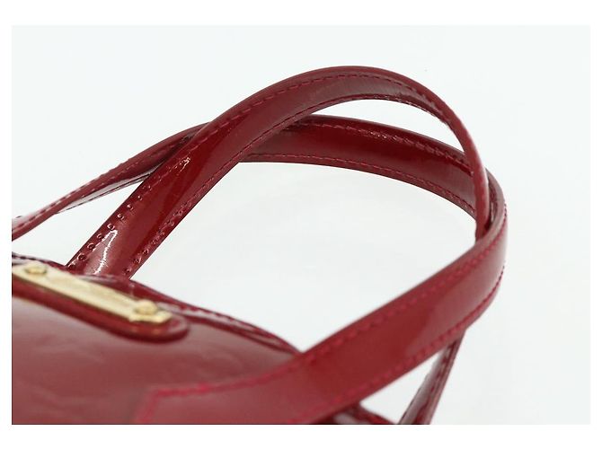 LOUIS VUITTON Borsa Wilshire PM Monogram Vernis Pomme D'amour M93642 Auth BA12260 Rosso - vista 8
