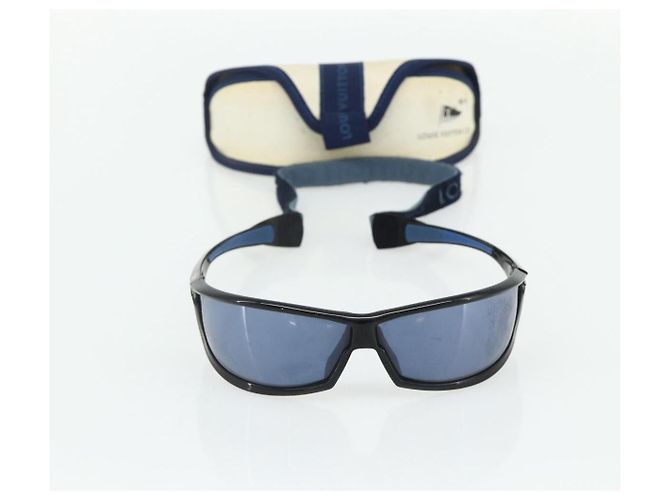 Occhiali da sole LV Cup LOUIS VUITTON in plastica blu M80715 LV Auth bs34753 - vista 12