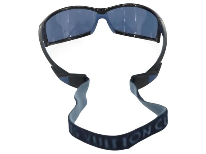 Occhiali da sole LV Cup LOUIS VUITTON in plastica blu M80715 LV Auth bs34753 - vista 2
