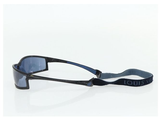 Occhiali da sole LV Cup LOUIS VUITTON in plastica blu M80715 LV Auth bs34753 - vista 4