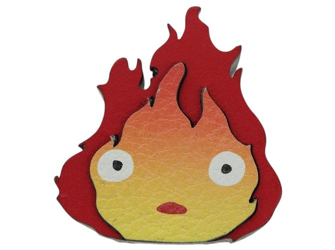 LOEWE - Studio Ghibli Portachiavi Calcifer del Castello Errante di Howl Rosso Auth 167245SM - Ansicht 2