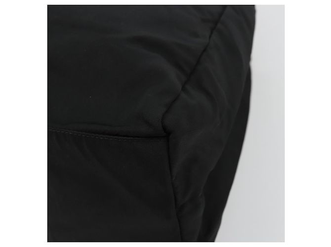 PRADA Borsa a mano in nylon nero argento Auth bs34479 - vista 15