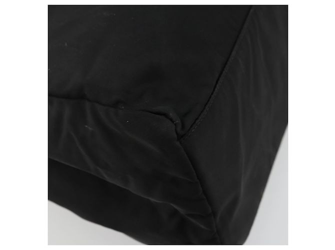PRADA Borsa a mano in nylon nero argento Auth bs34479 - vista 16
