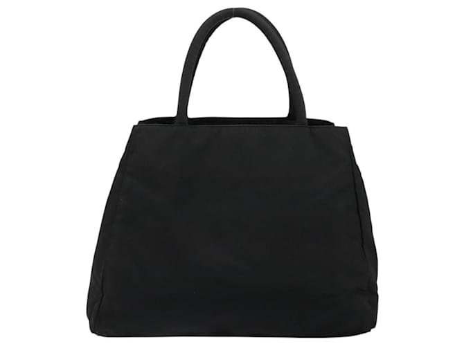 PRADA Borsa a mano in nylon nero argento Auth bs34479 - vista 2