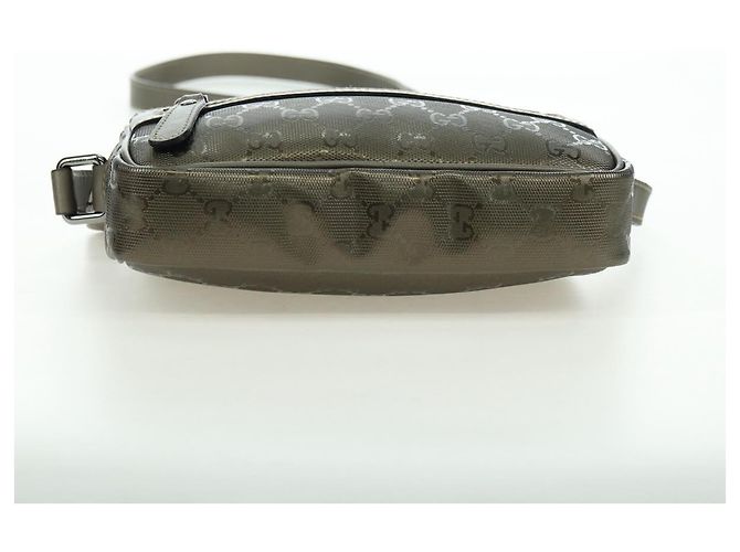 Borsa a Spalla GUCCI GG Implementation PVC Grigio Argento 201447 Auth am11476V Marrone - vista 9