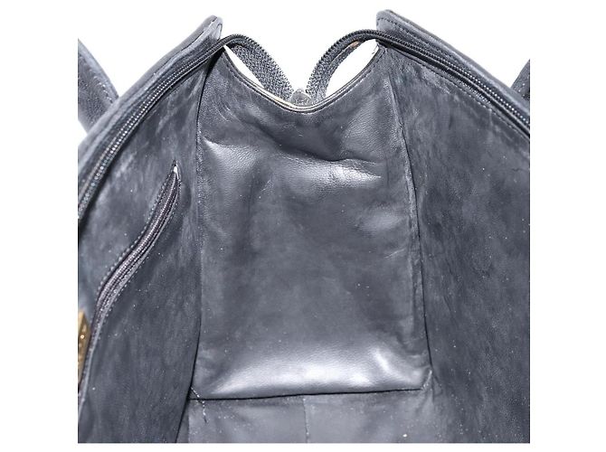 BALLY Borsa a mano trapuntata in pelle nera e dorata Auth bs34746 Nero D'oro - vista 18