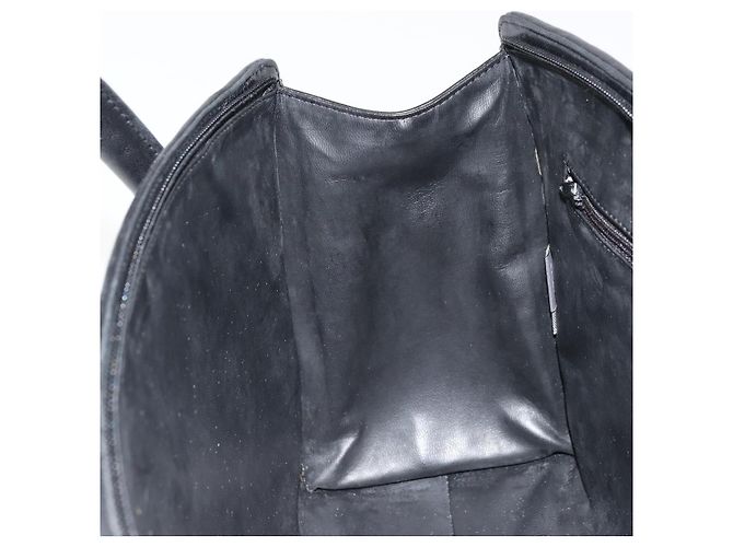 BALLY Borsa a mano trapuntata in pelle nera e dorata Auth bs34746 Nero D'oro - vista 19
