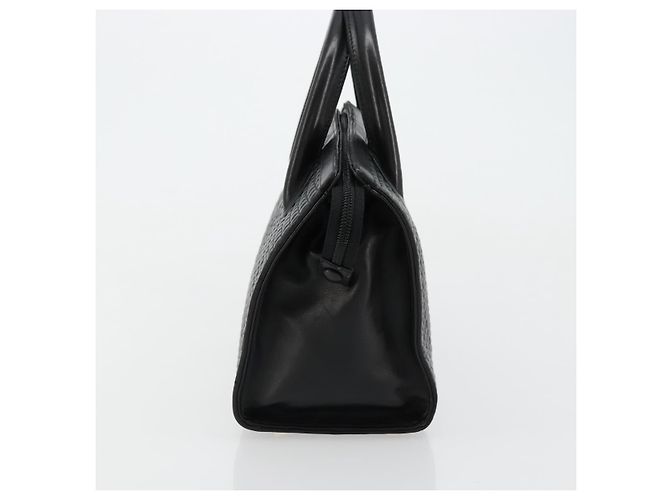 BALLY Borsa a mano trapuntata in pelle nera e dorata Auth bs34746 Nero D'oro - vista 4