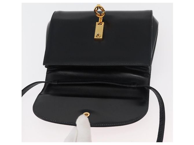 Borsa a Spalla in Pelle Nera e Oro GUCCI 004 056 0219 Auth ep14171 Nero D'oro - vista 17