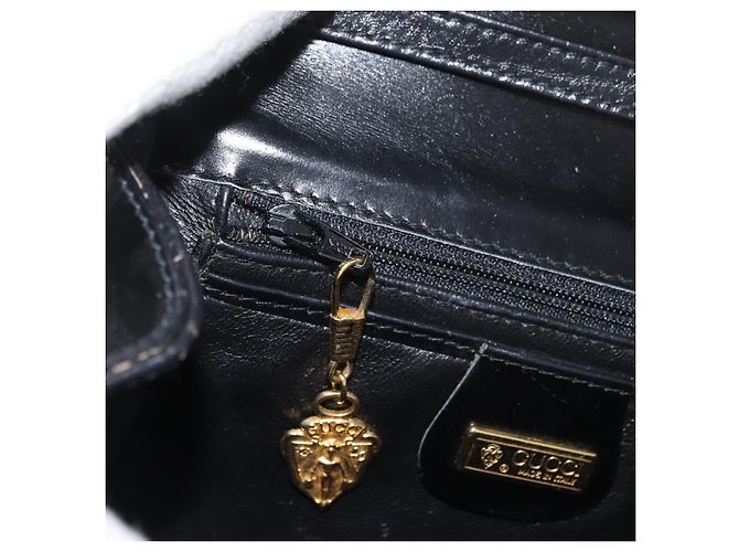 Borsa a Spalla in Pelle Nera e Oro GUCCI 004 056 0219 Auth ep14171 Nero D'oro - vista 22