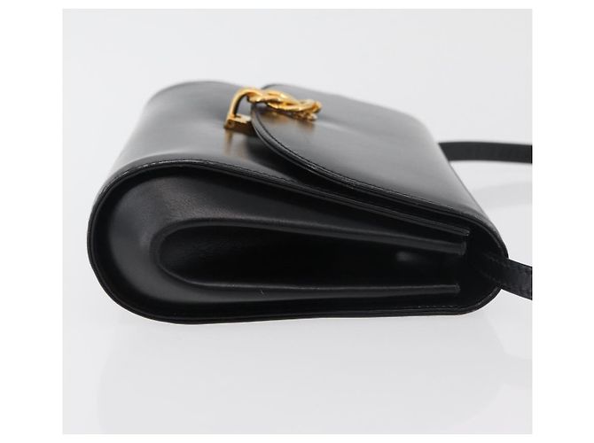Borsa a Spalla in Pelle Nera e Oro GUCCI 004 056 0219 Auth ep14171 Nero D'oro - vista 5