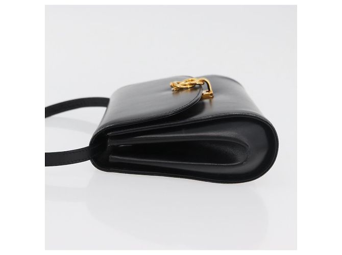 Borsa a Spalla in Pelle Nera e Oro GUCCI 004 056 0219 Auth ep14171 Nero D'oro - vista 6