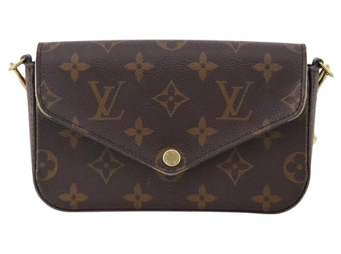Multi Pochette LOUIS VUITTON Pochette Multi Felicie Monogramma Khaki M80091 LV Auth 174165A Cachi - vista 13