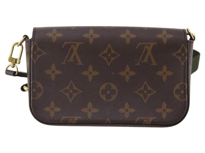 Multi Pochette LOUIS VUITTON Pochette Multi Felicie Monogramma Khaki M80091 LV Auth 174165A Cachi - vista 2